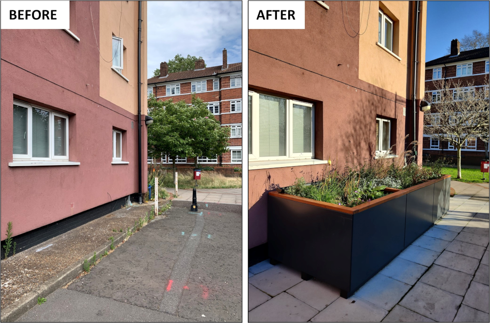 before and after at Lewes House South